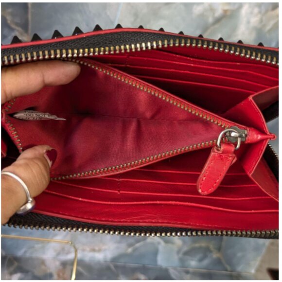 Christian Louboutin Panettone Spike Studs Zip Around Long Wallet - Picture 3 of 7